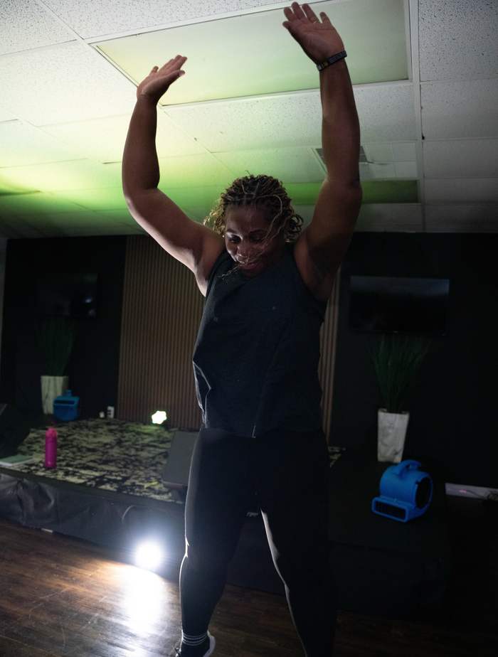 FaithFit participant celebrating