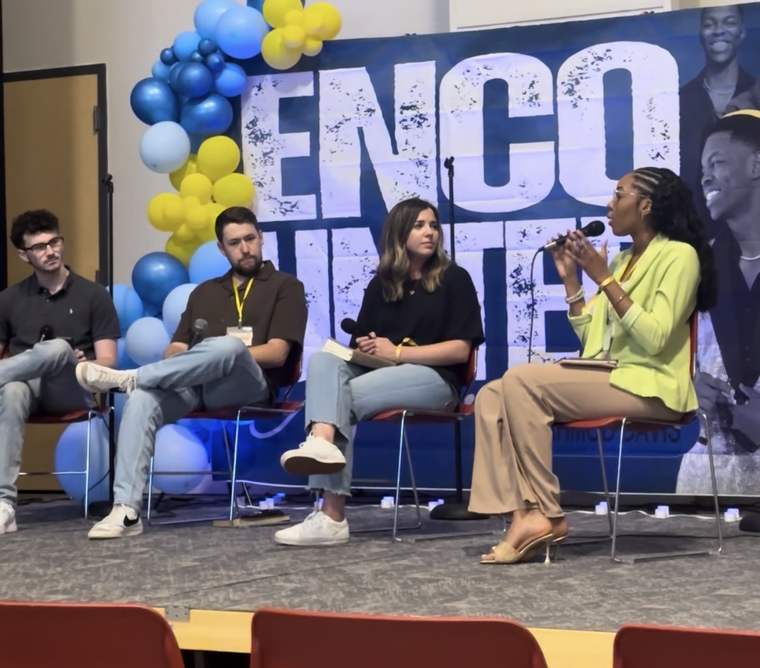 Jada on a panel at Encounter Conference